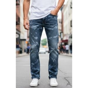 American Eagle Loose fit Bleach Dye Jeans Size 32×34